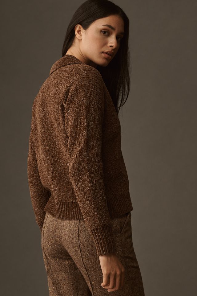 Central Park West Chenille Cardigan Sweater #2