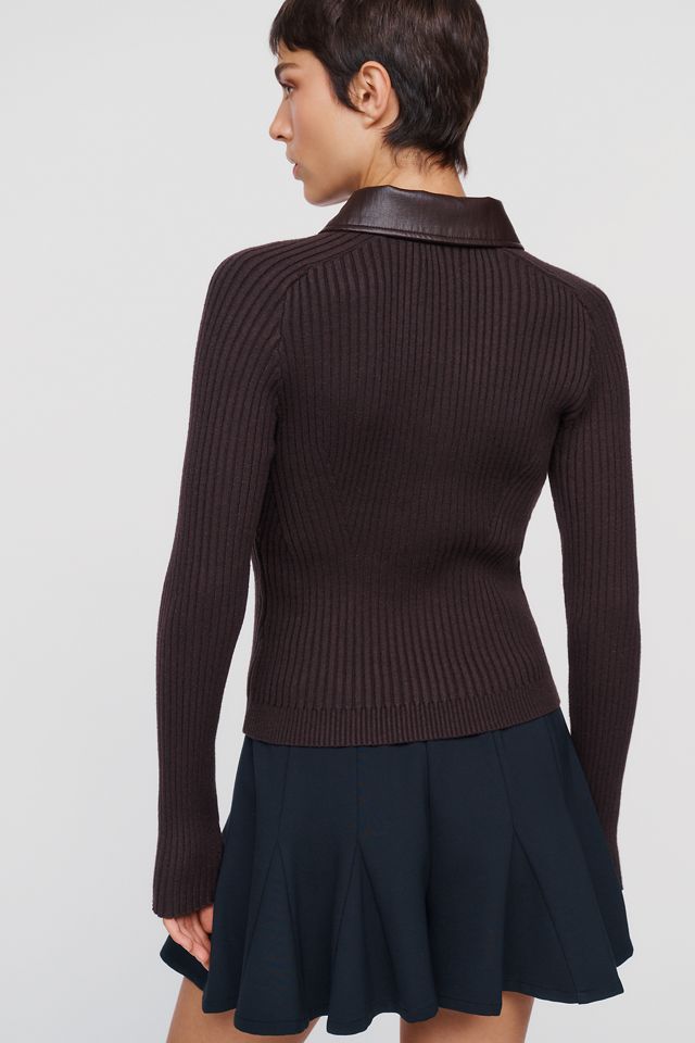Central Park West Turnlock Polo Sweater #3