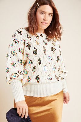 anthropologie sequin cardigan