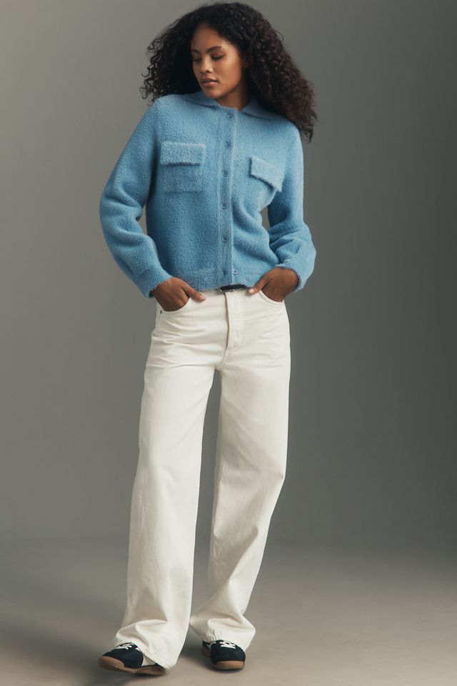 Susana Monaco Fuzzy Cardigan Sweater #3