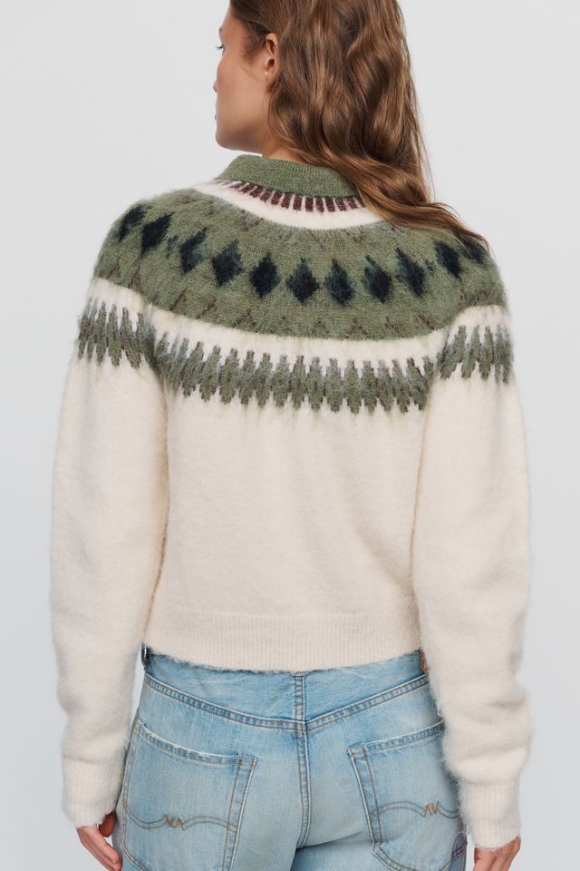 Susana Monaco Wool Blend Fair Isle Pullover #3