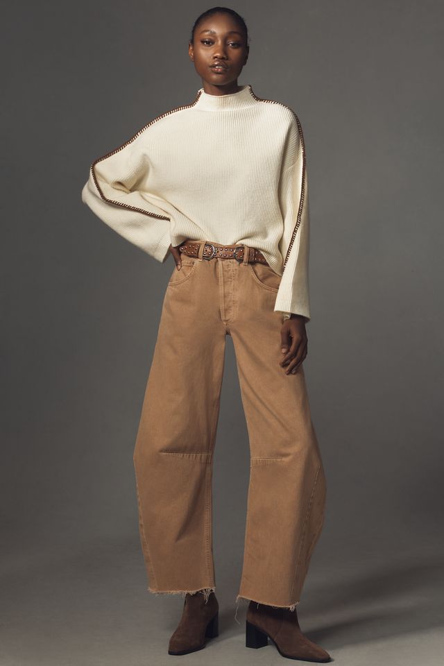 By Anthropologie Mock-Neck Whipstitch Sweater #2