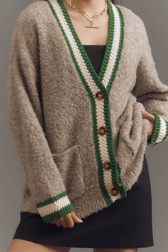 By Anthropologie V-Neck Tipped Cardigan Sweater #3