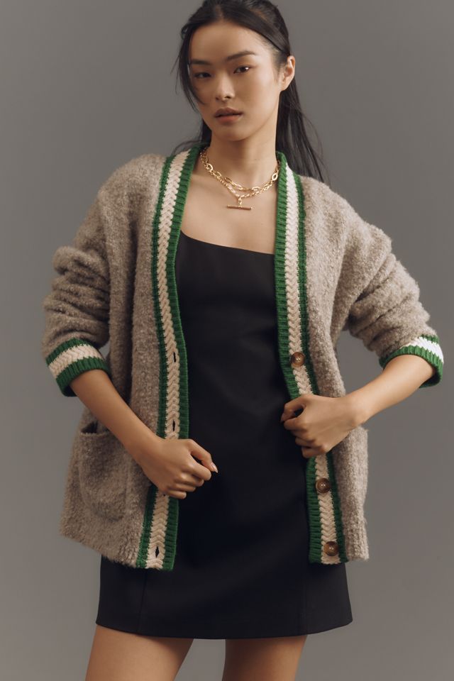By Anthropologie V-Neck Tipped Cardigan Sweater #2