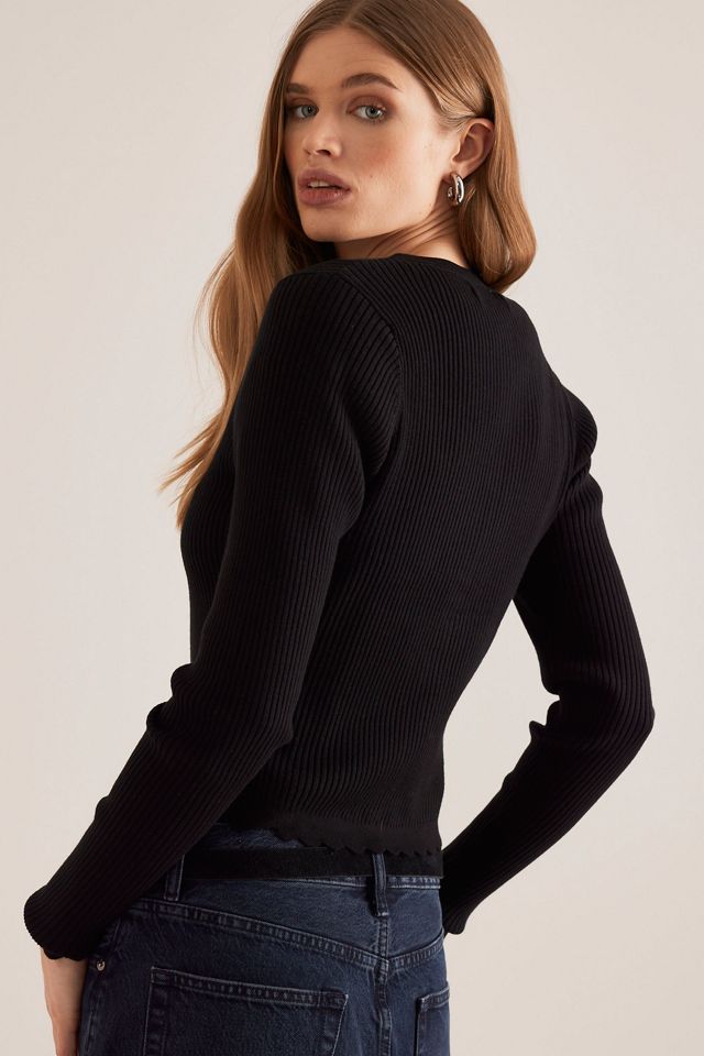 Cardigan côtelé Lola par Anthropologie #2