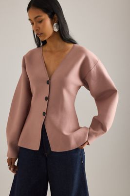 By Anthropologie Stundenglas-Strickjacke