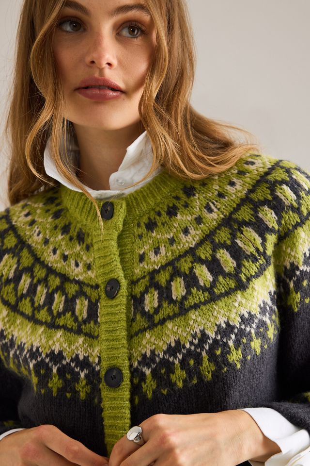 By Anthropologie Fairisle Cardigan #6