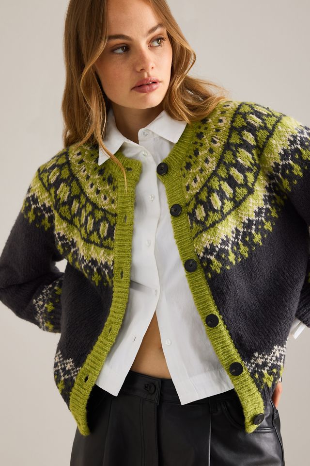 By Anthropologie Fairisle Cardigan #1