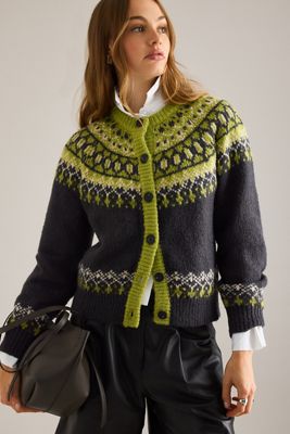 Cardigan Fairisle By Anthropologie
