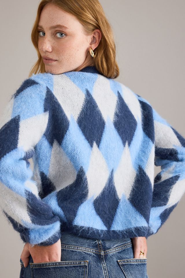 By Anthropologie Argyle Cardigan #1