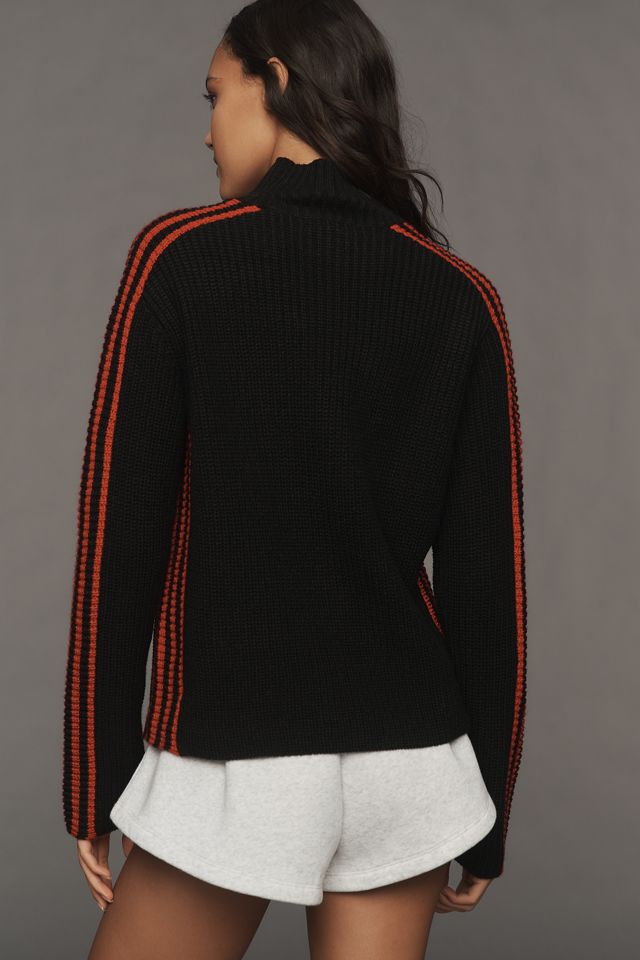 Sanctuary Mock-Neck Sporty Stripe Sweater #1