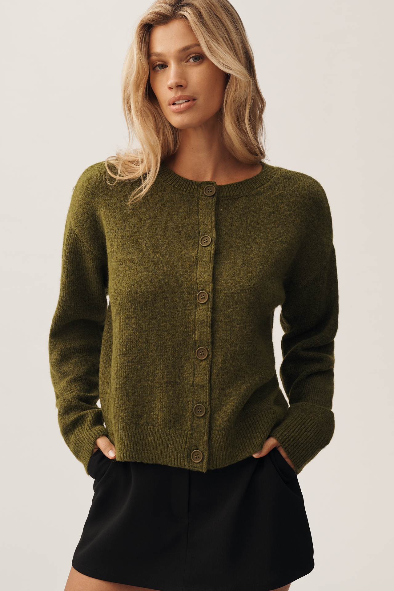 Sanctuary Must-Have Crew-Neck Cardigan Sweater