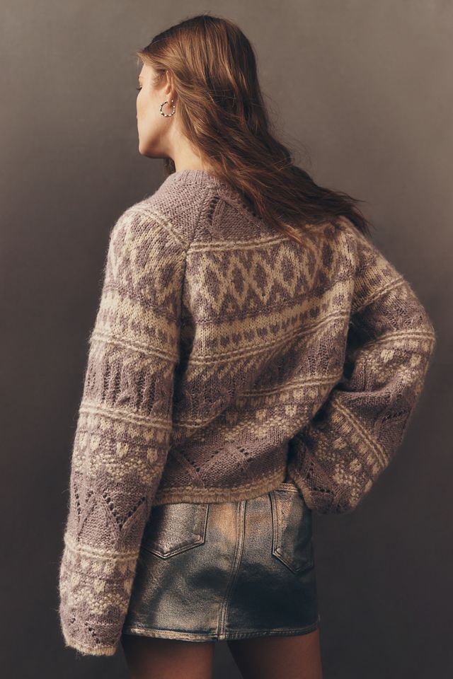 Sanctuary Crew-Neck Oversized Fairisle Sweater #2
