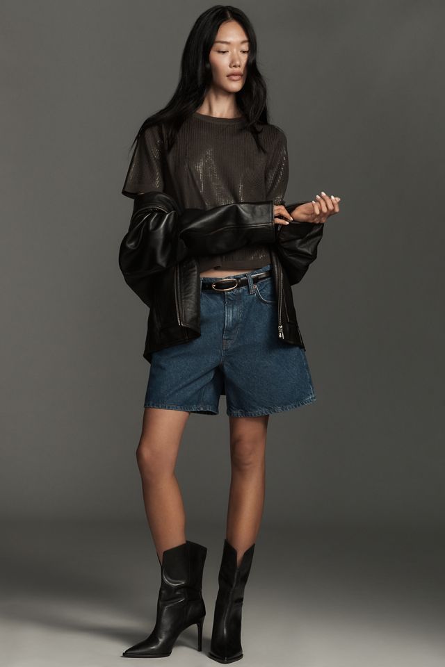 Sanctuary Short-Sleeve Sparkle Sequin Sweater #3
