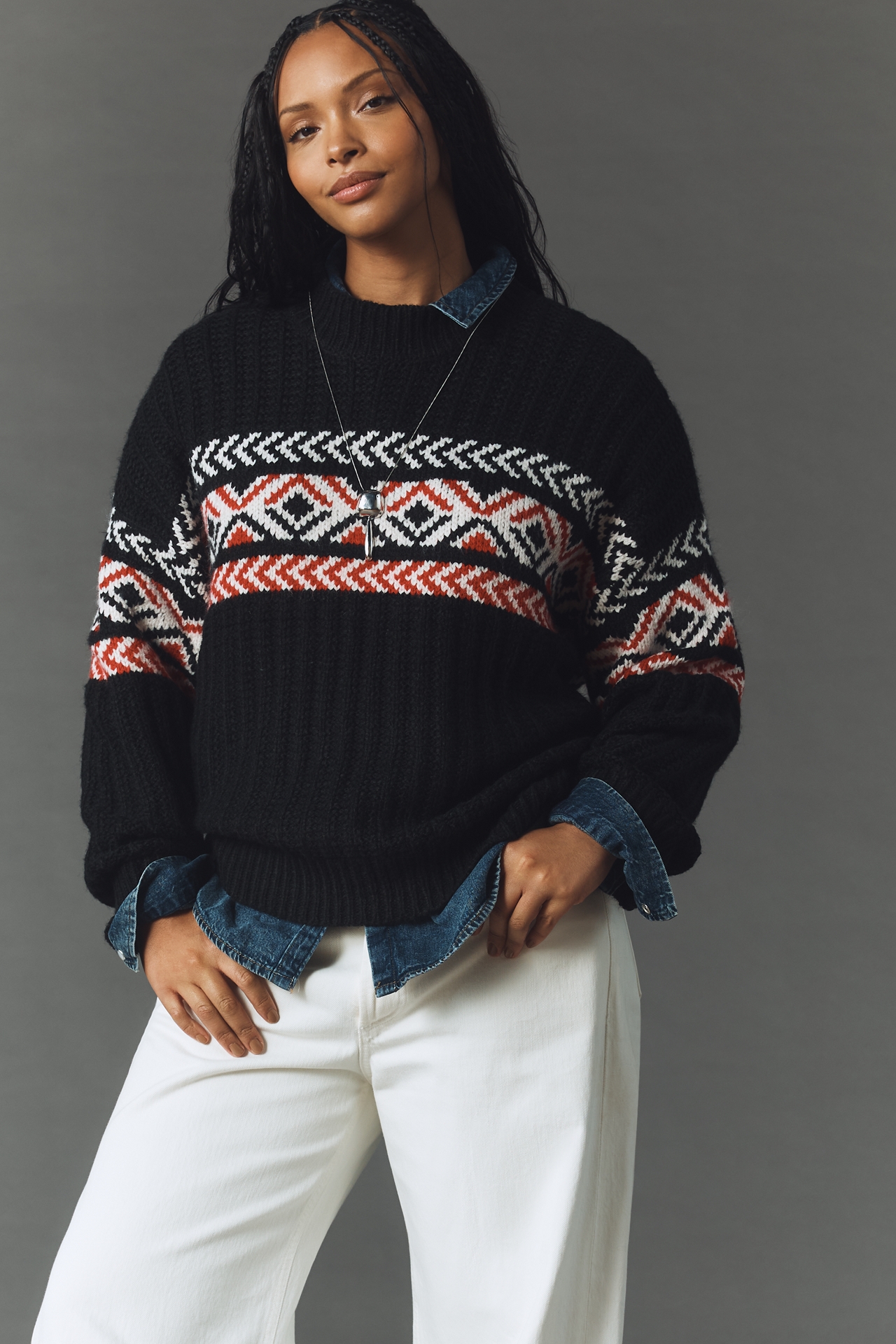 Sanctuary Intarsia Sweater
