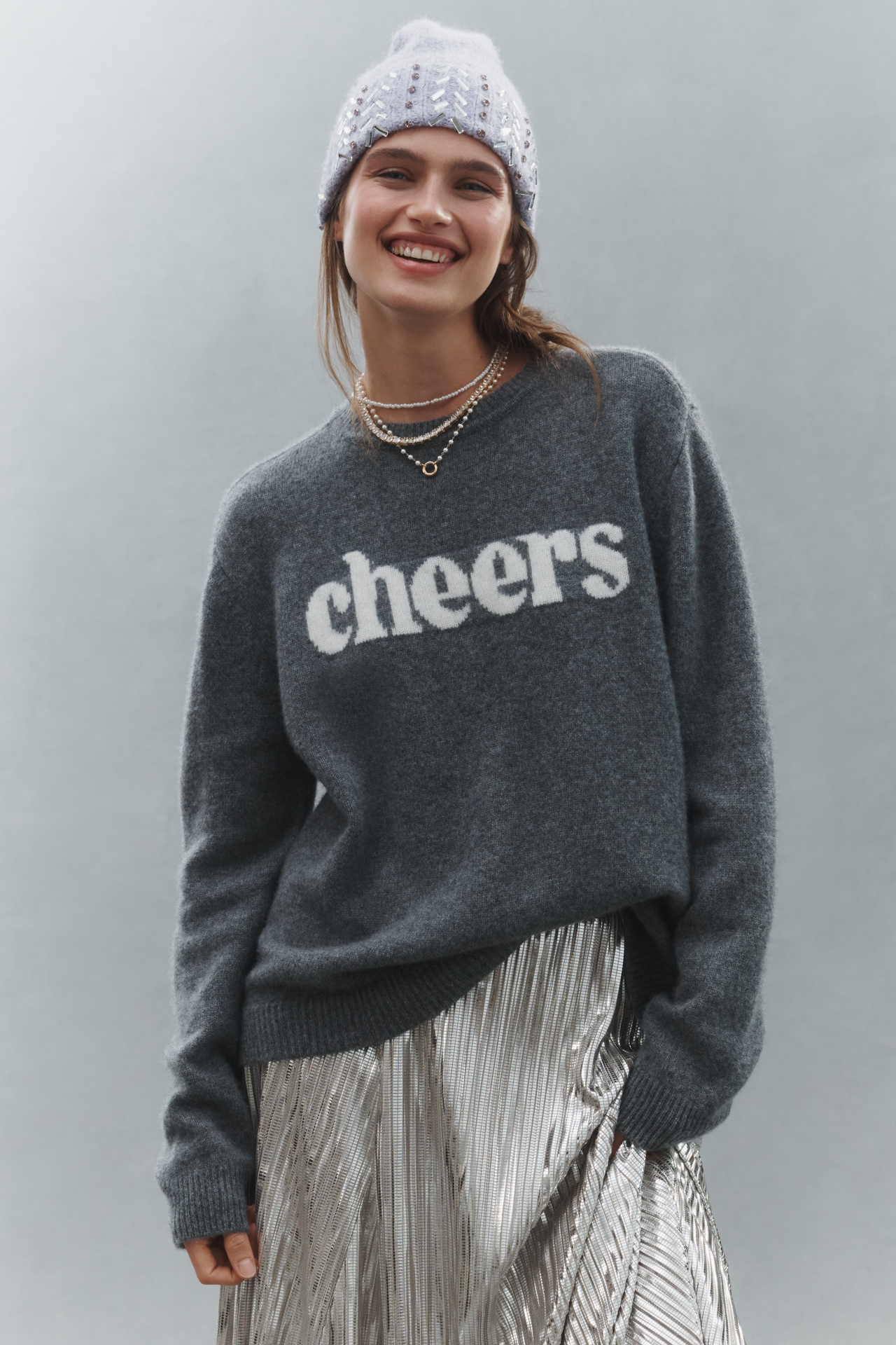Sanctuary Wool Cashmere Crew-Neck Sweater
