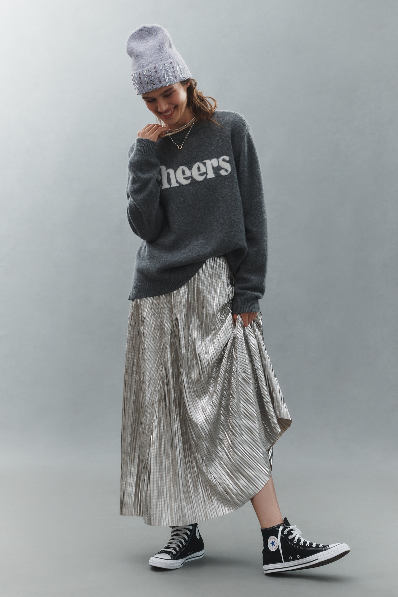 Sanctuary Wool Cashmere Crew-Neck Sweater