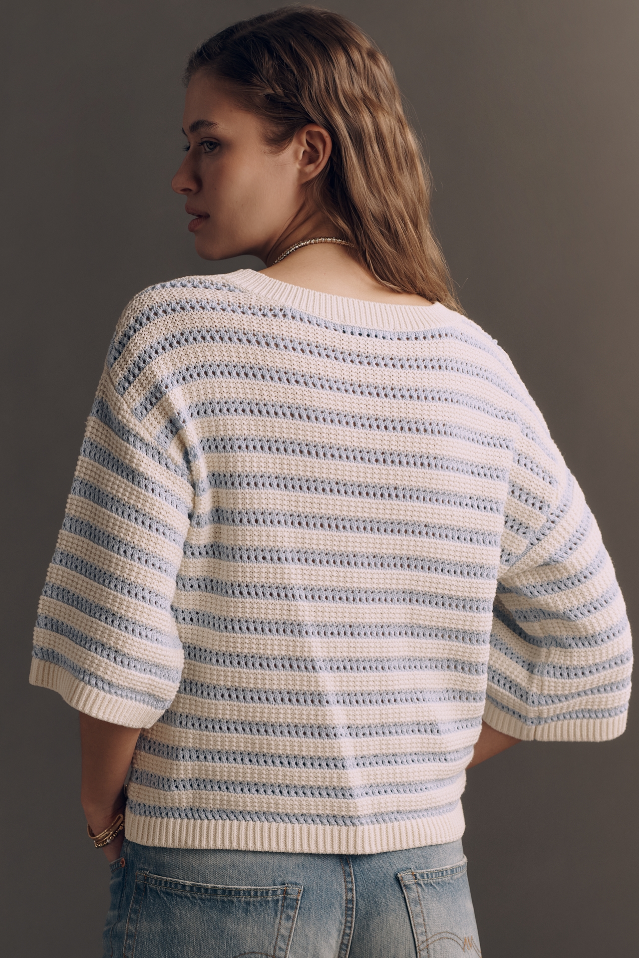 Sanctuary Cotton Elle Bell-Sleeve Sweater