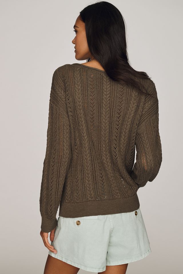 Sanctuary 100% Cotton Pointelle Sweater #1