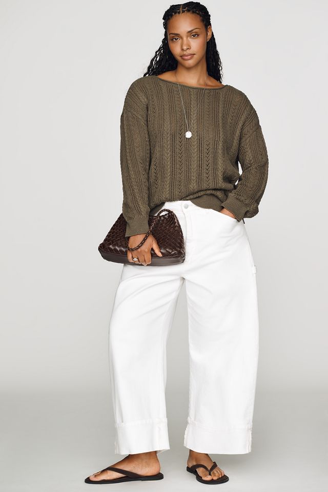 Sanctuary 100% Cotton Pointelle Sweater #5