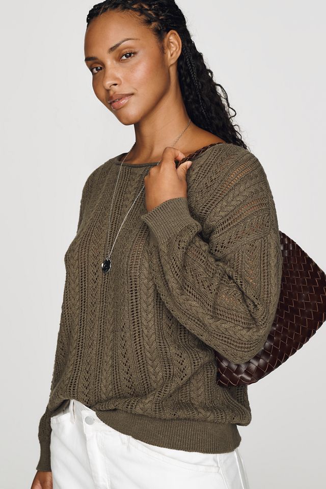Sanctuary 100% Cotton Pointelle Sweater #3