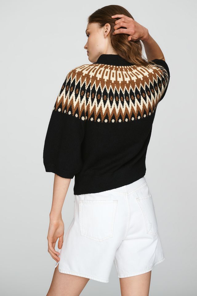 Sanctuary Fair Isle Zip-Up Sweater #1