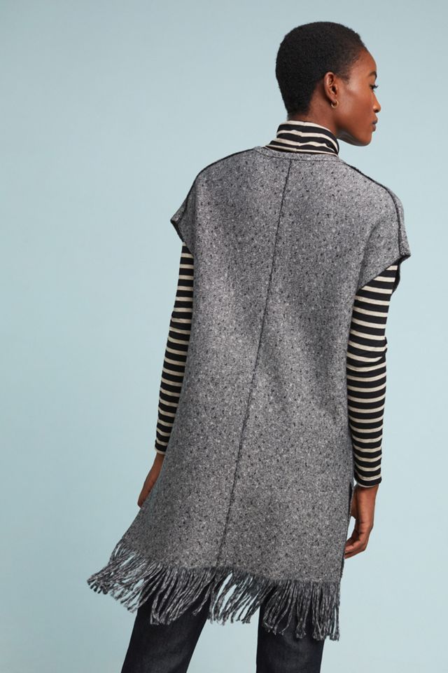 Michael Stars Fringed Sweater Vest #1