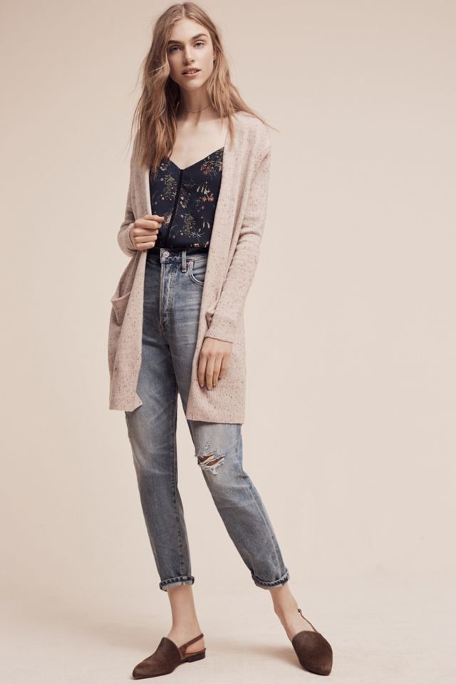 Aniella Speckled Cashmere Cardigan #1