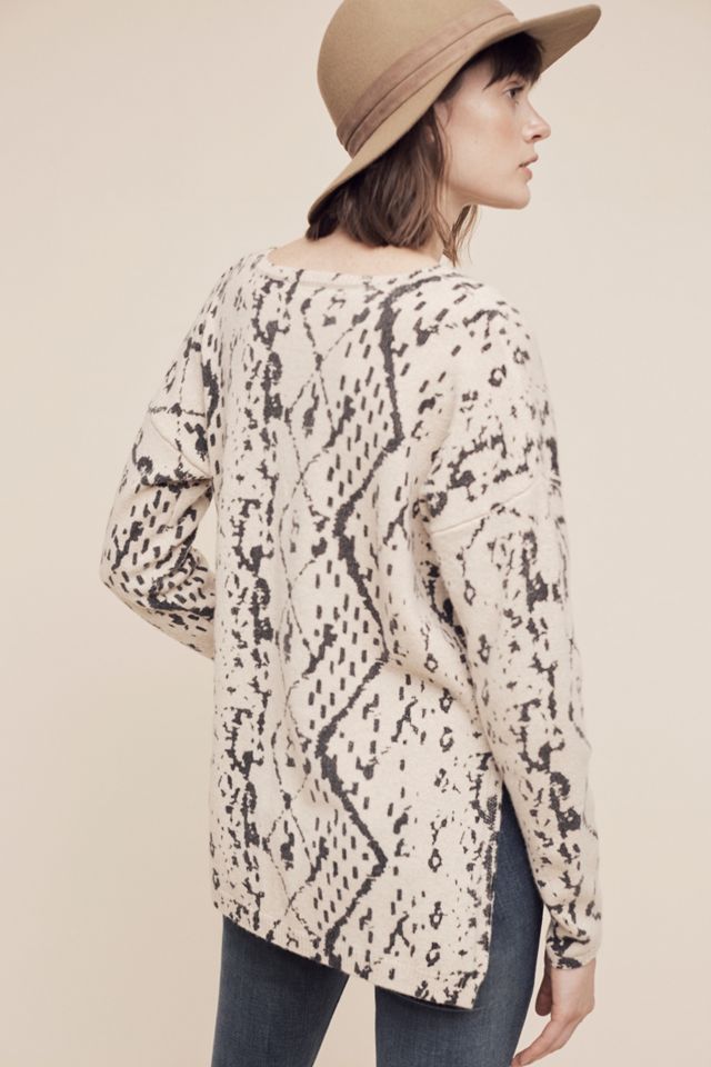 Speckled V-Neck Pullover #3