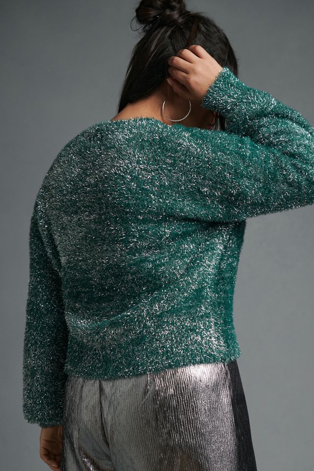 Maeve Tinsel Eyelash Sweater #7