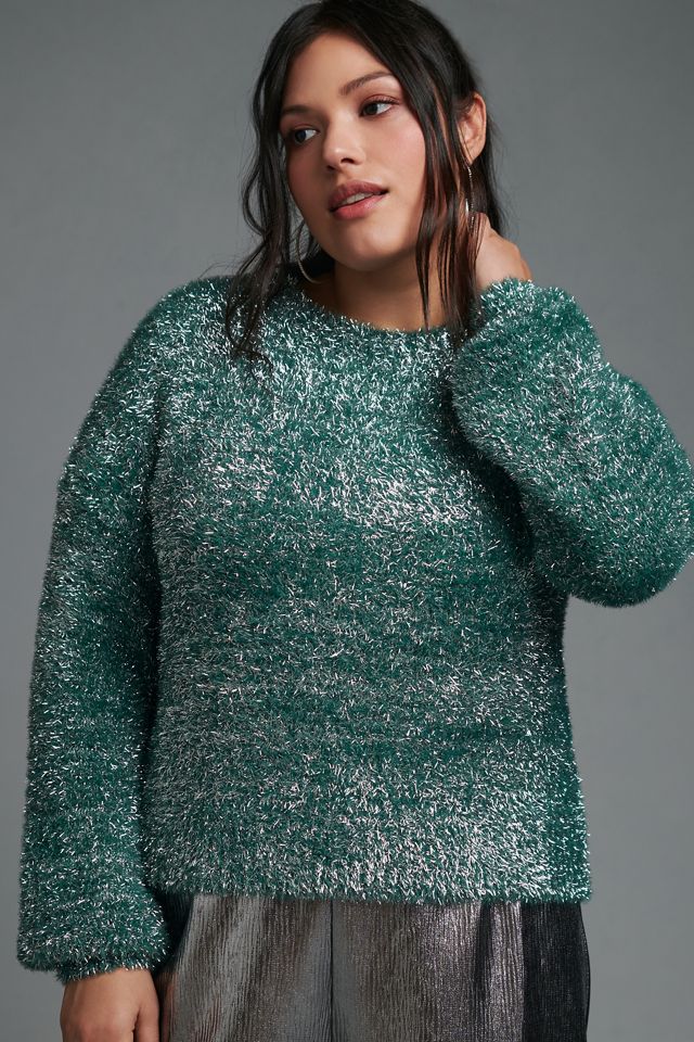 Maeve Tinsel Eyelash Sweater #8