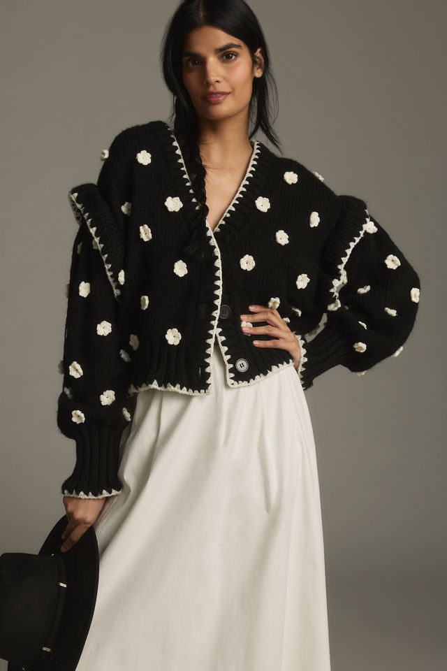 Farm Rio Knit Floral Cardigan Sweater #3