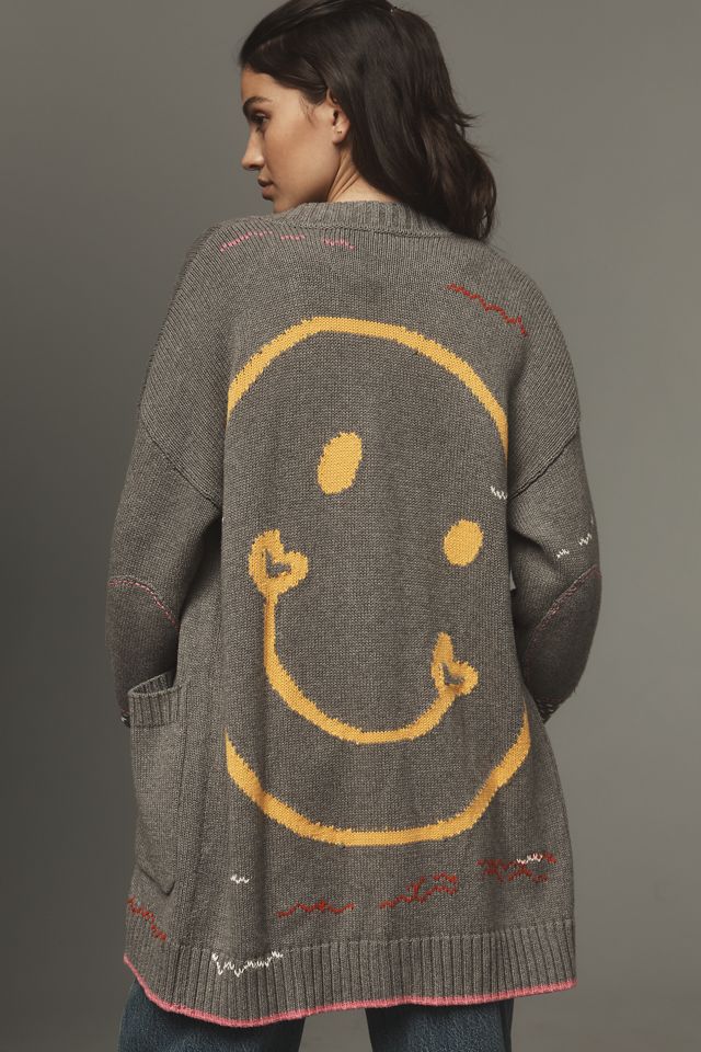 Kerri Rosenthal Poppy Smiley Cardigan Sweater #1