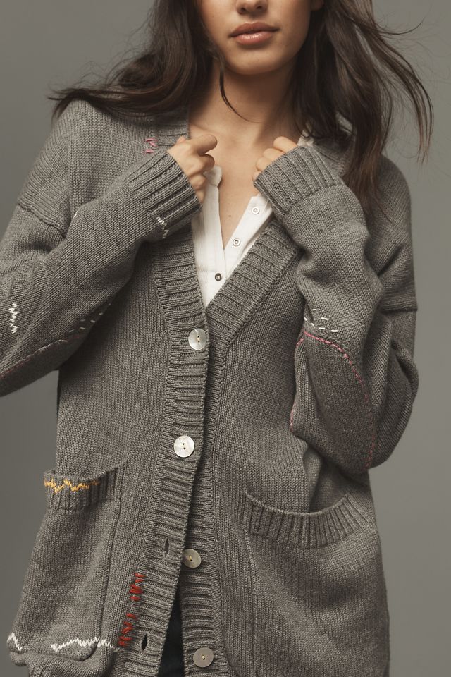 Kerri Rosenthal Poppy Smiley Cardigan Sweater #3