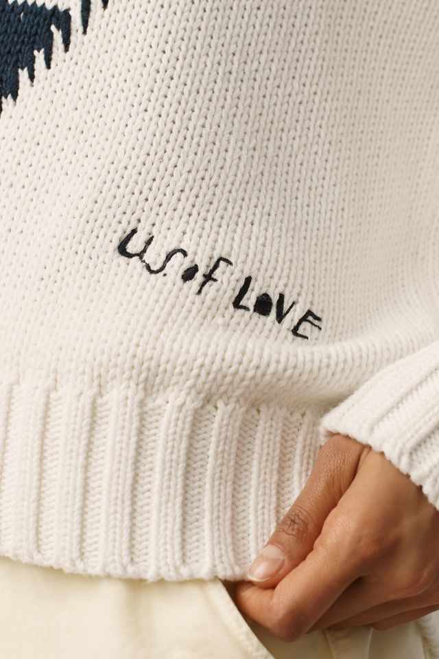 Kerri Rosenthal Stitched Boyfriend Sweater #1