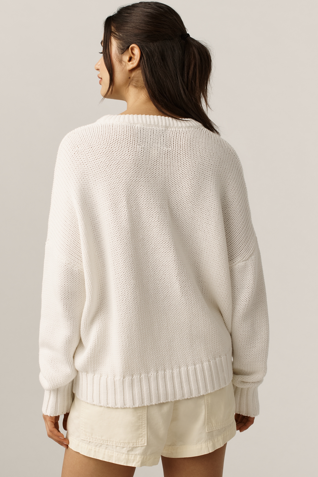 Kerri Rosenthal Stitched Boyfriend Sweater