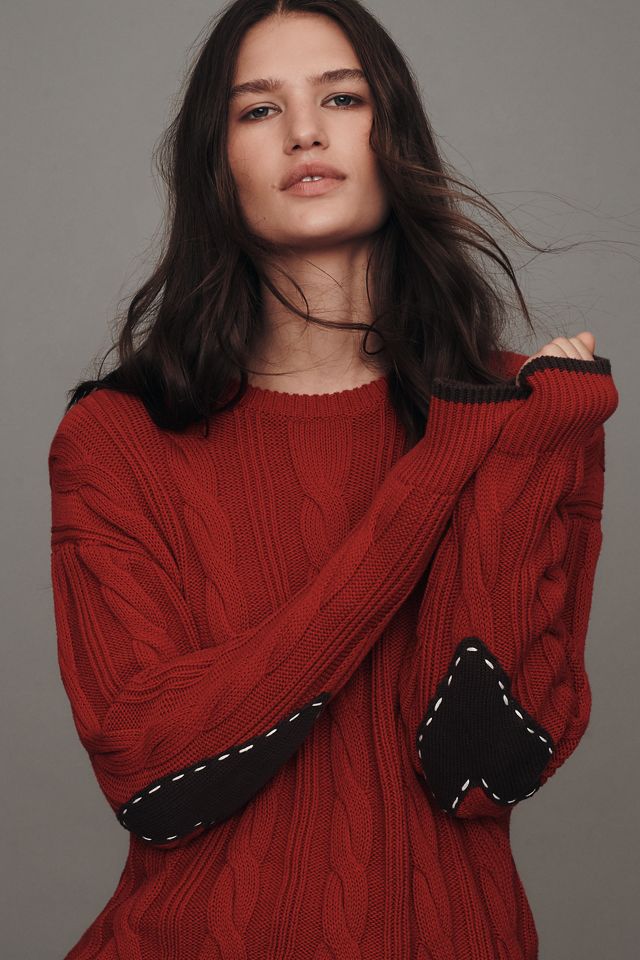 Kerri Rosenthal Cable-Knit Cotton Sweater #1