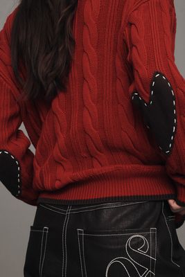 Kerri Rosenthal Cable-Knit Cotton Sweater