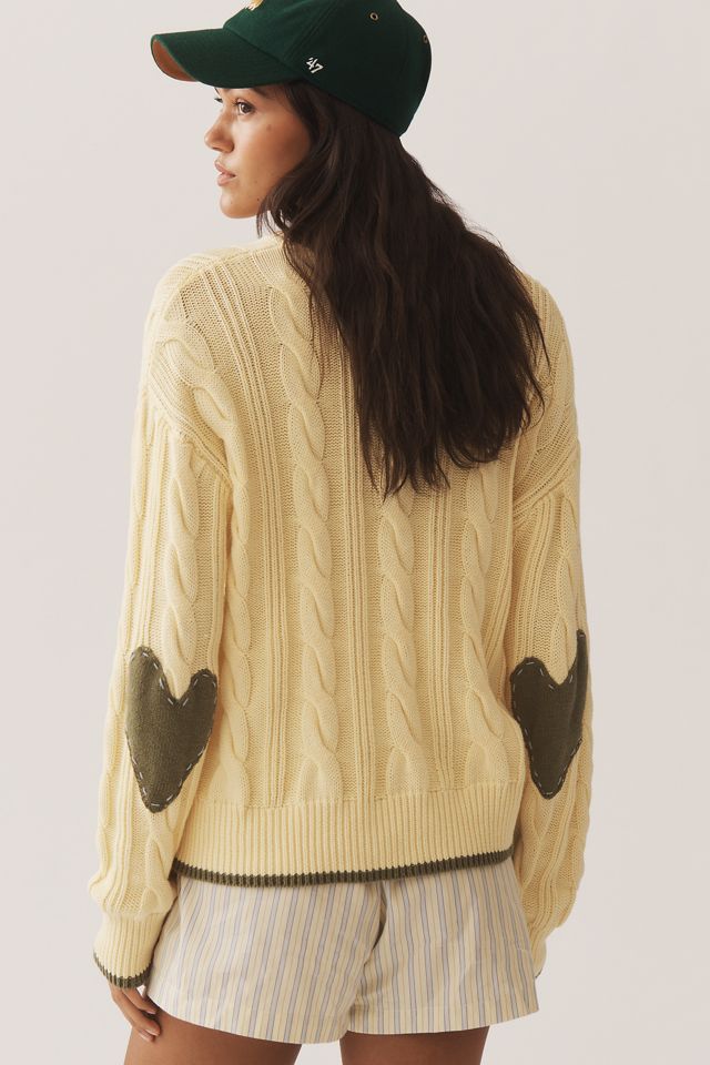 Kerri Rosenthal Cable-Knit Cotton Sweater #1