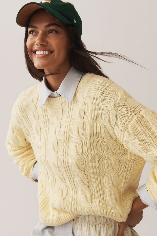 Kerri Rosenthal Cable-Knit Cotton Sweater #3
