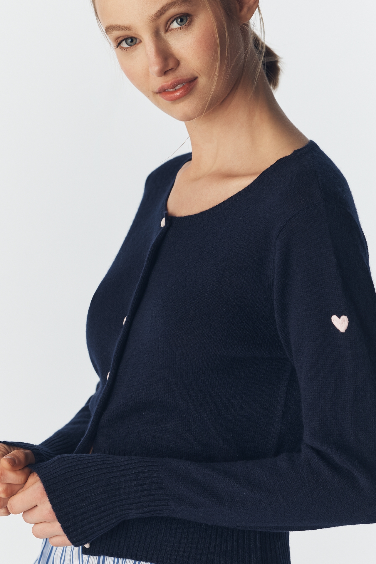 Kerri Rosenthal 100% Cashmere Charmed Cardigan