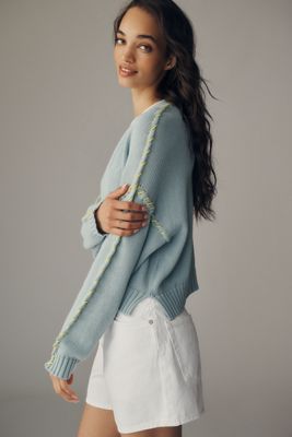 Kerri Rosenthal Sienna 100% Cotton Cardigan Sweater