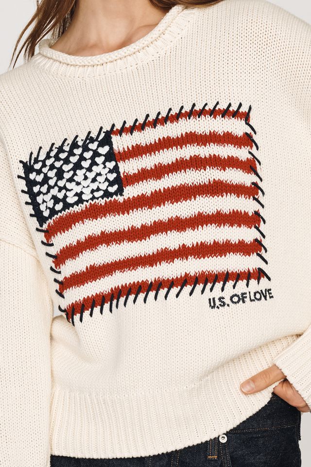 Kerri Rosenthal Roll Neck US of Love Sweater #1