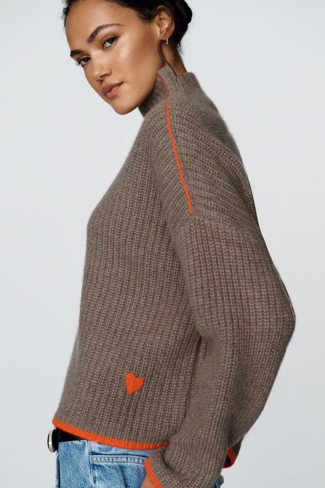 Kerri Rosenthal Marley 100% Cashmere Mock Neck Sweater #2
