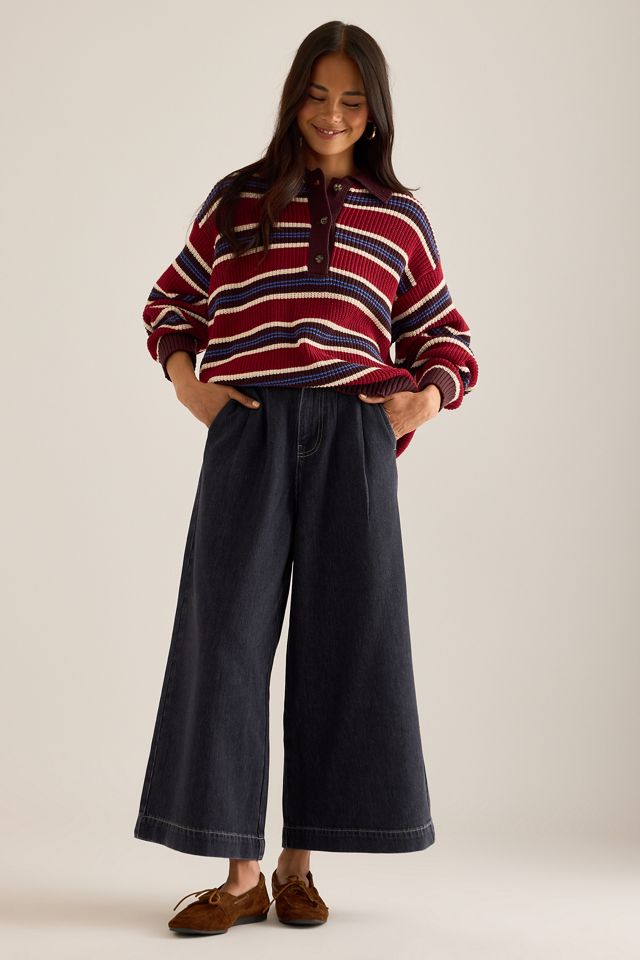 Damson Madder Ilona Rugby Stripe Jumper #2