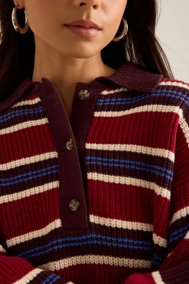 Damson Madder Ilona Rugby Stripe Jumper #5