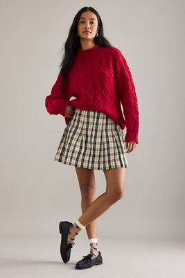 Damson Madder Ffion Cable Knit Jumper