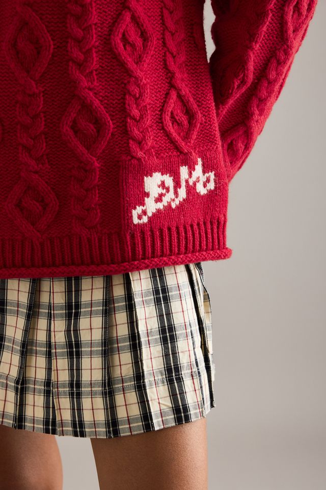 Damson Madder Ffion Cable Knit Jumper #4