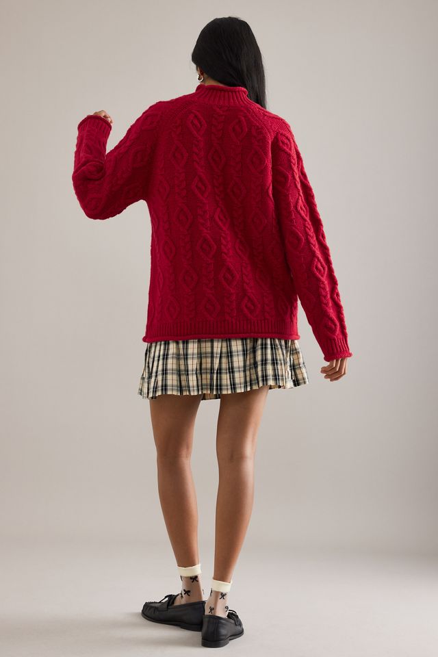 Damson Madder Ffion Cable Knit Jumper #3