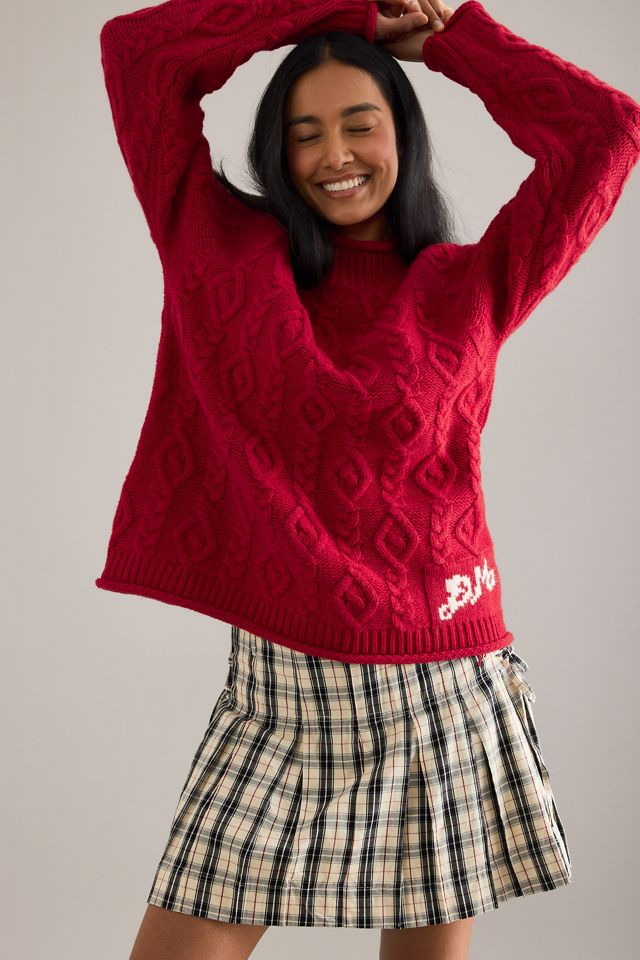 Damson Madder Ffion Cable Knit Jumper #1